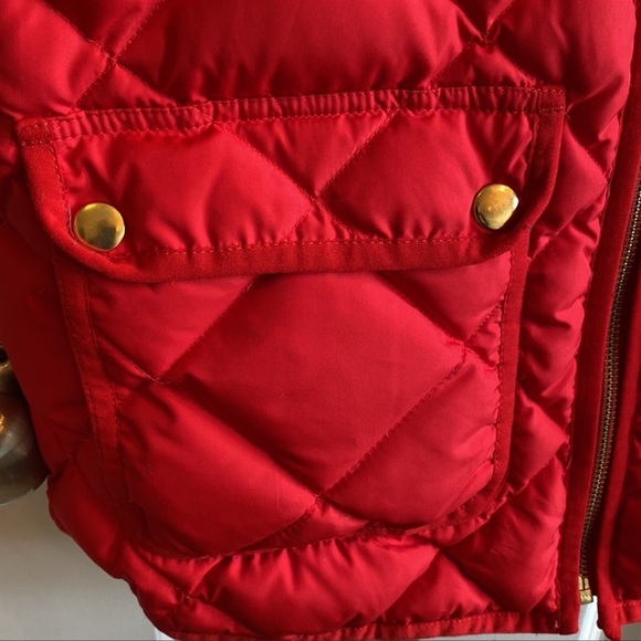J.Crew Red Quilted Down Womens Vests - Picture 10 of 15